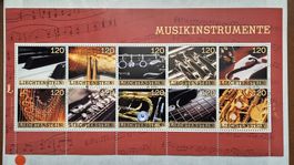 Kollektionsbogen Nr. 25 «Musikinstrumente», 2026, gestempelt