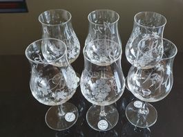 6 Stk. Weingläser - Bordeaux Kelch mittel - Glasi Hergiswil