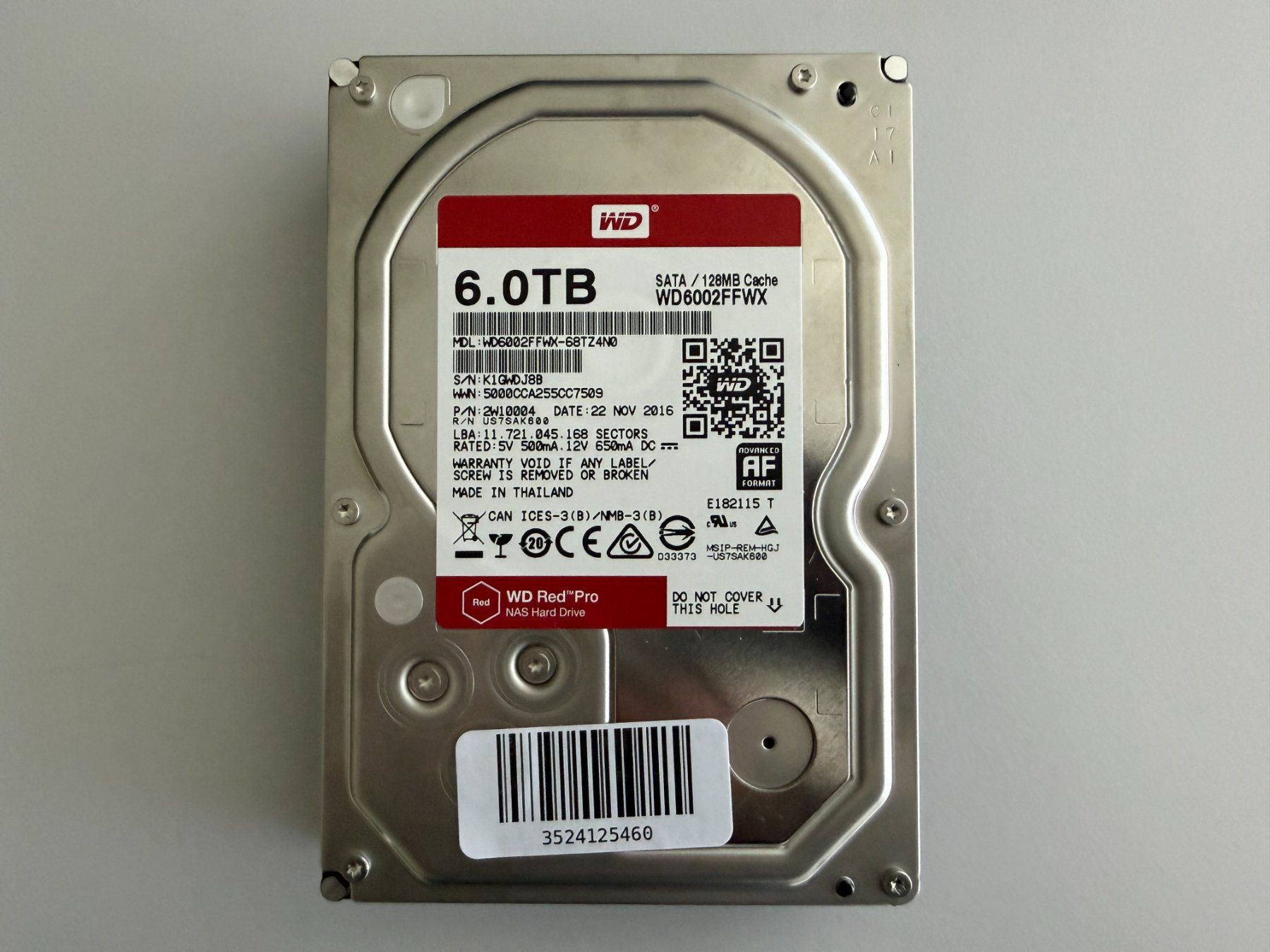 Western Digital Dischi rigidi: WD Red Pro 6TB HDD / Festplatte – Usato da Pratteln venduto da HMW-Solutions