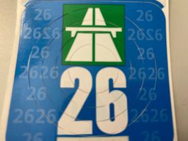 Autobahnvignette Vignette 2026 NEU und unbenutzt