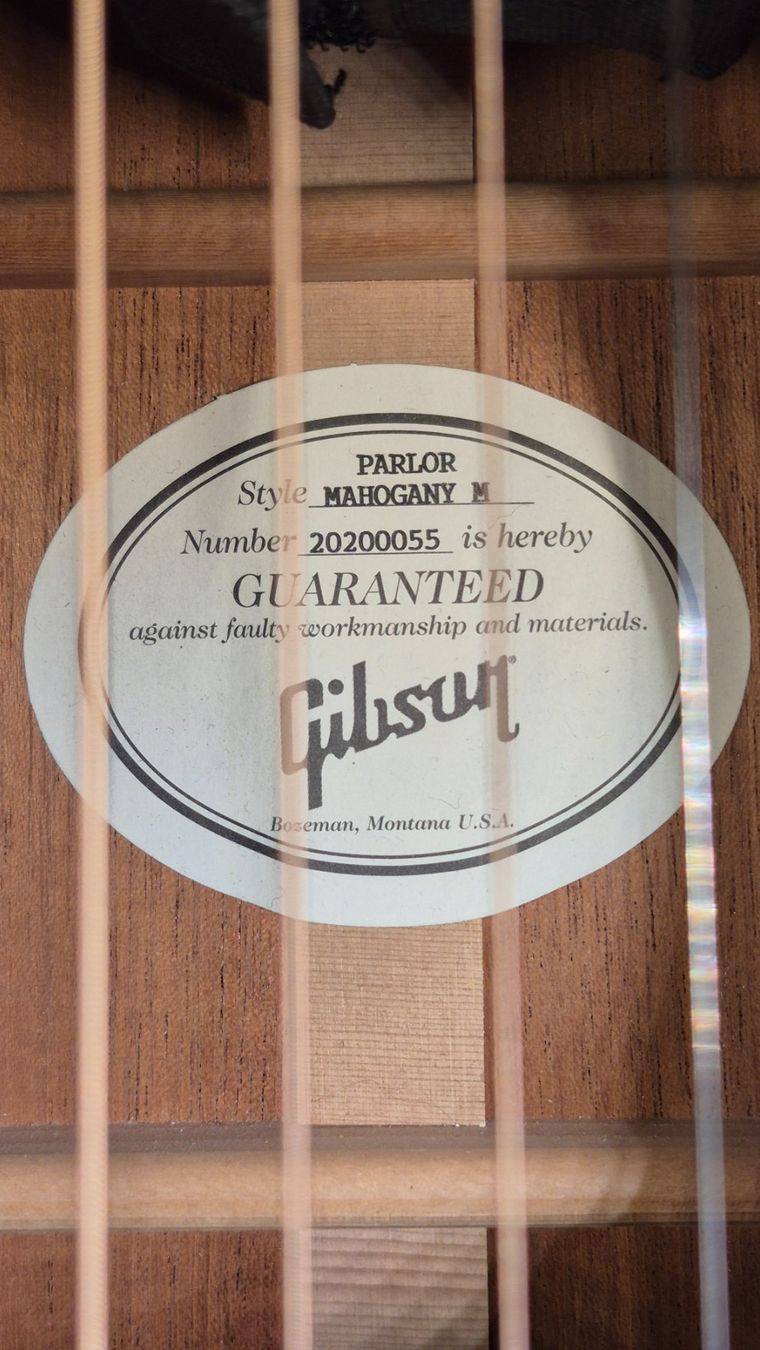 Gibson Strumenti musicali: Western Gitarre Gibson Parlor Mahogany M – Usato da Winterthur venduto da NorrSydGuitars 9