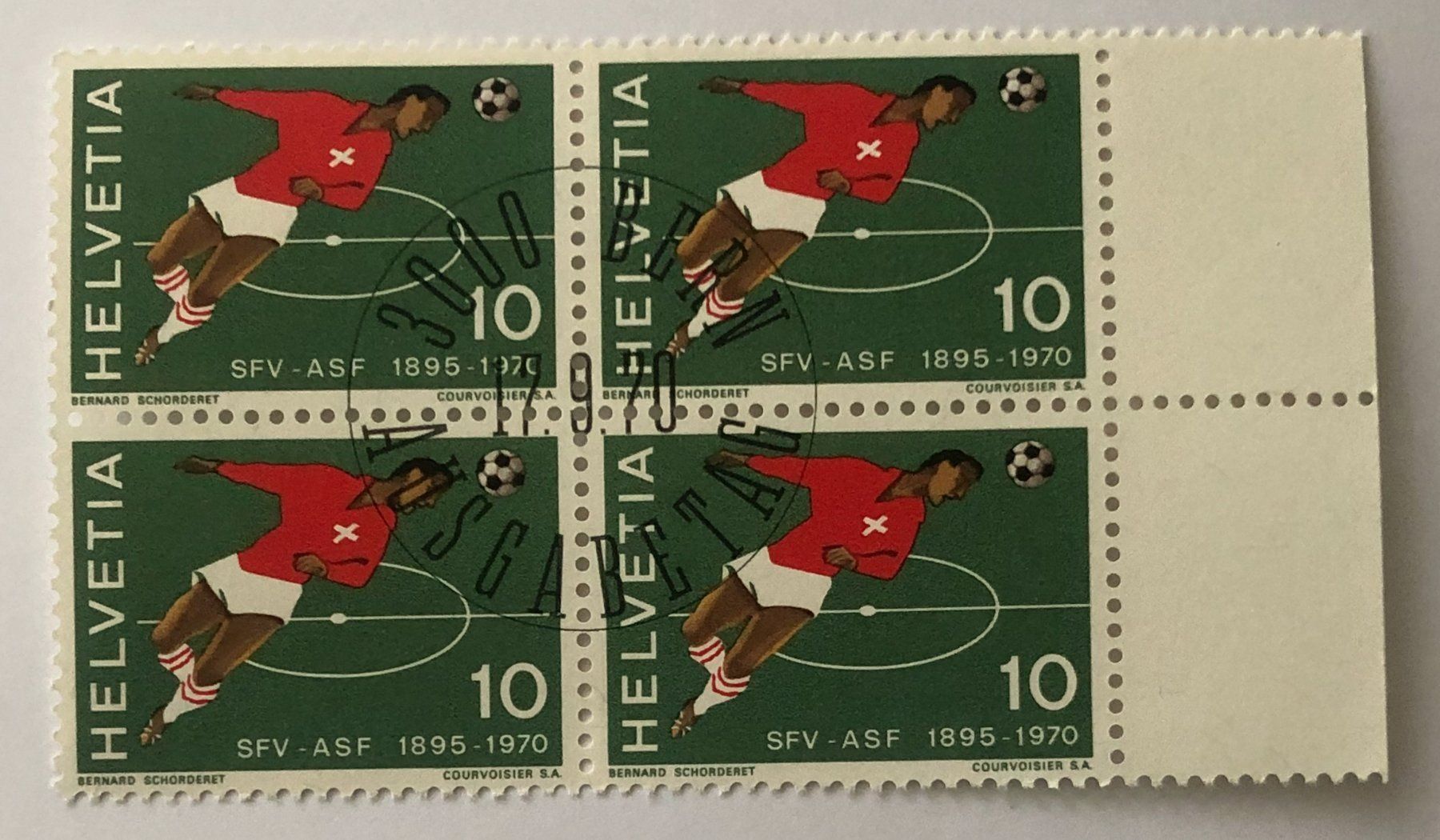 Tutti i francobolli: 4 er Block Nr.487 mit Vollstempel Bern – Usato da Aarau venduto da Billa007