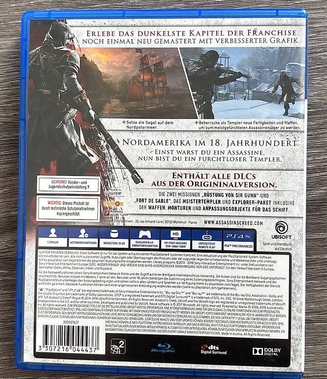 Giochi: Assassins Creed Rogue Remastered PS4  – Usato da Winterthur venduto da Geilotime 1
