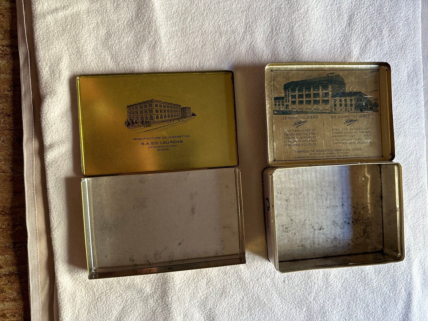 Sonstige Tabakwaren: 2 boites cigarettes Sultana et Laurens – Gebraucht aus Ste-Croix von BuffetSC 1