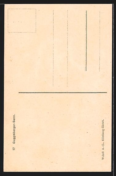 Cartoline postali: AK Guggisberger Senn in Tracht – Usato da Berlin venduto da bartko-reher 1