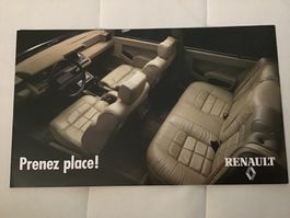 Renault Programm Faltprospekt 8 Seiten in franz. Sprache