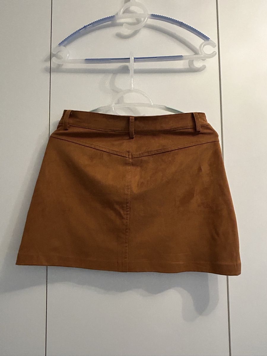Gonne: Trendiger Minirock in Cognac-Braun, Grösse 36 – Nuovo (secondo la descrizione) da Zürich venduto da LeaMilj 1