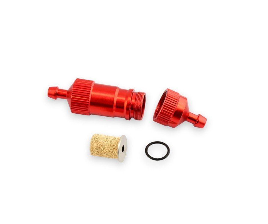 Modellismo RC: Benzin Filter, Universal, 3-4mm, rot – Nuovo e nell'imballaggio originale da Effretikon venduto da master1873 1