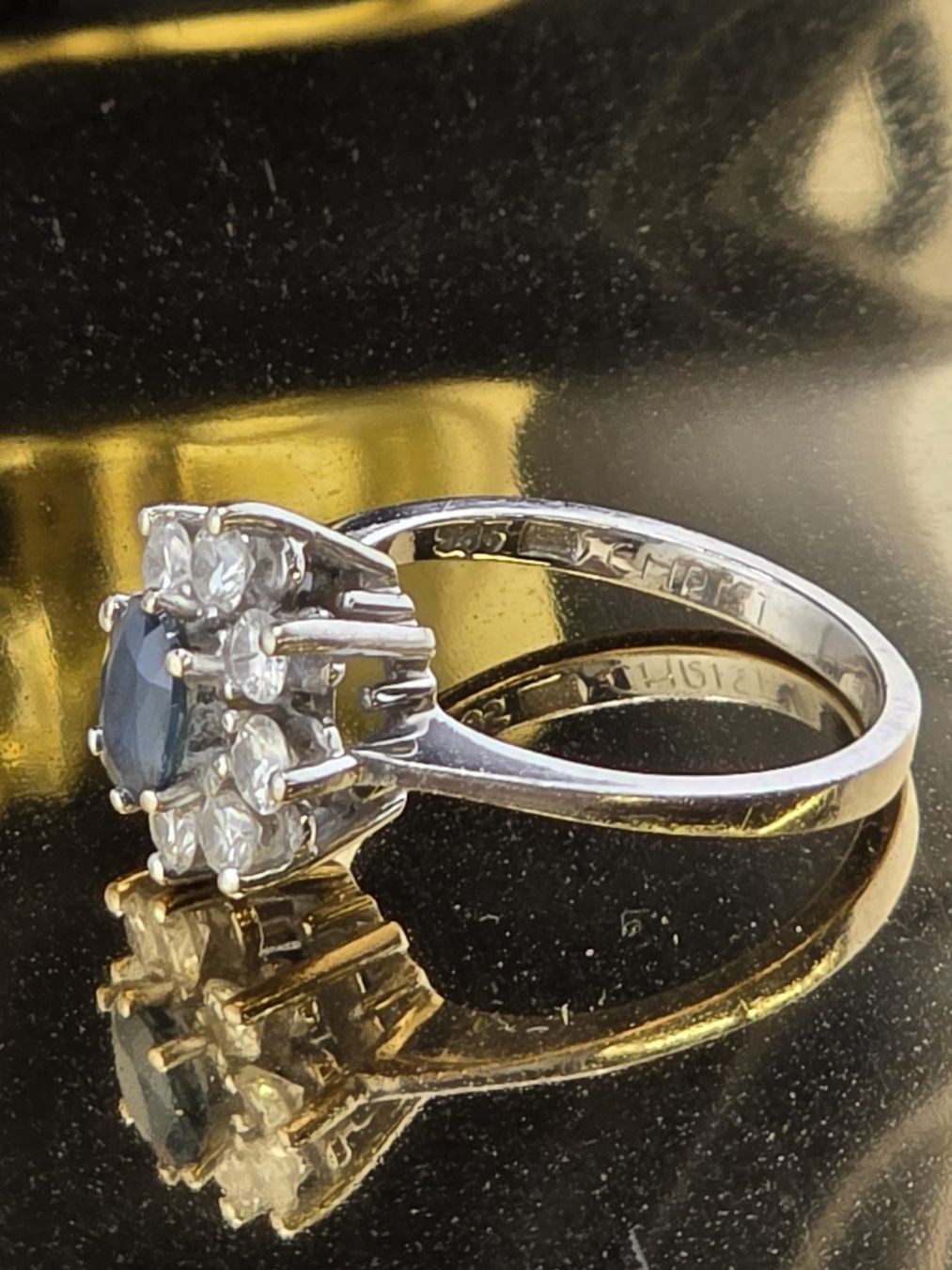 Christ Anelli: Wunderschöner Saphir-Diamant-Ring, 585er Weissgold – Usato da Basel venduto da Edelmetallhaus.com 5
