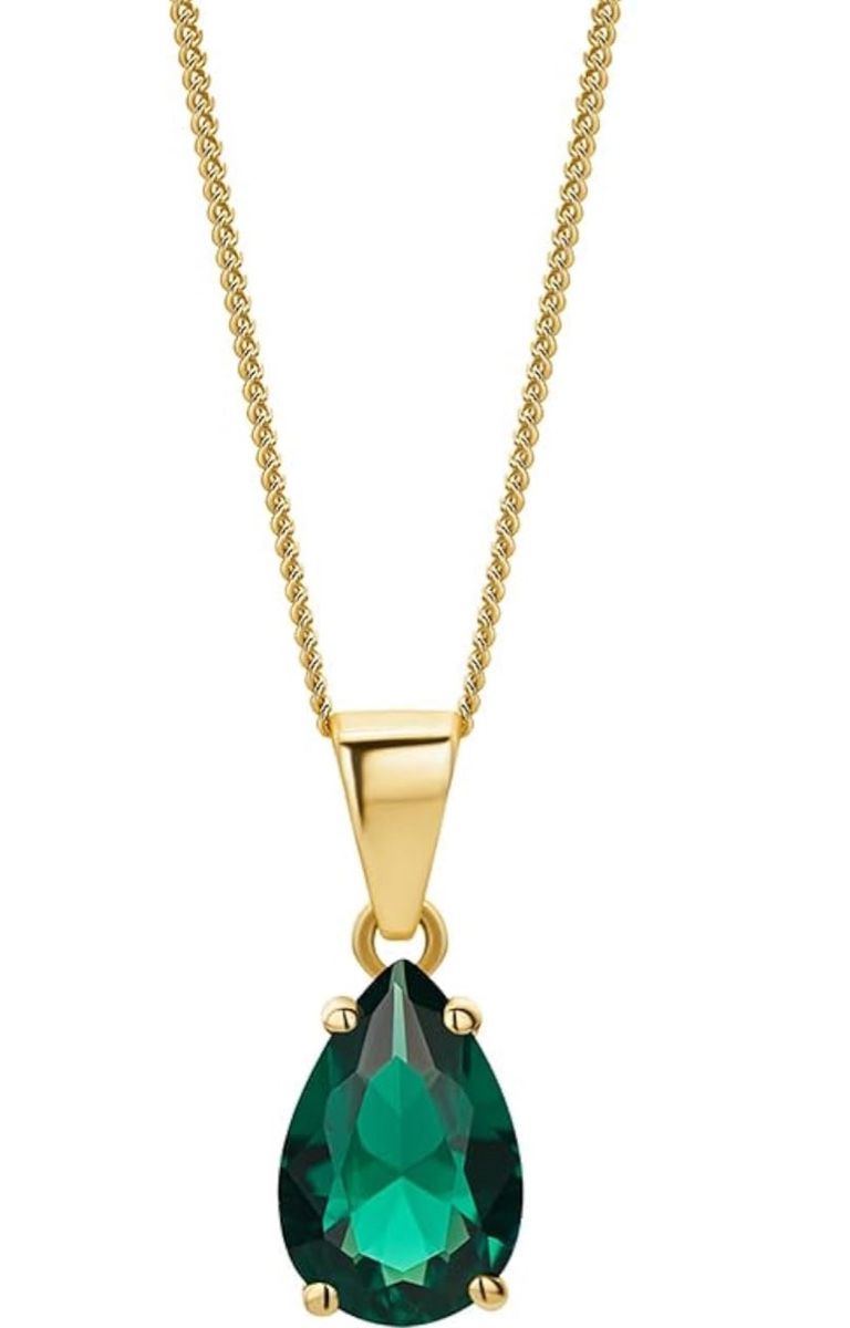 Catenine: Smaragd und echtes Gold Halskette – Nuovo e nell'imballaggio originale da Hemmental venduto da BlingBling1 3