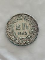 2 Franken 1922  Silber, Rar