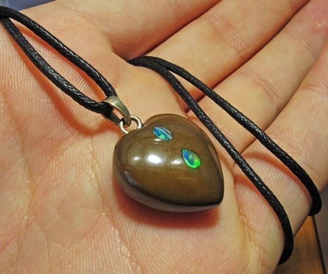 Ciondoli: Australischer Opal Herz Anhänger 31.03Ct – Nuovo (secondo la descrizione) da Bern venduto da Grindelwaldaus 1