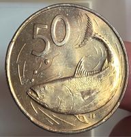 COOK ISLANDS 50 CENTS 1987