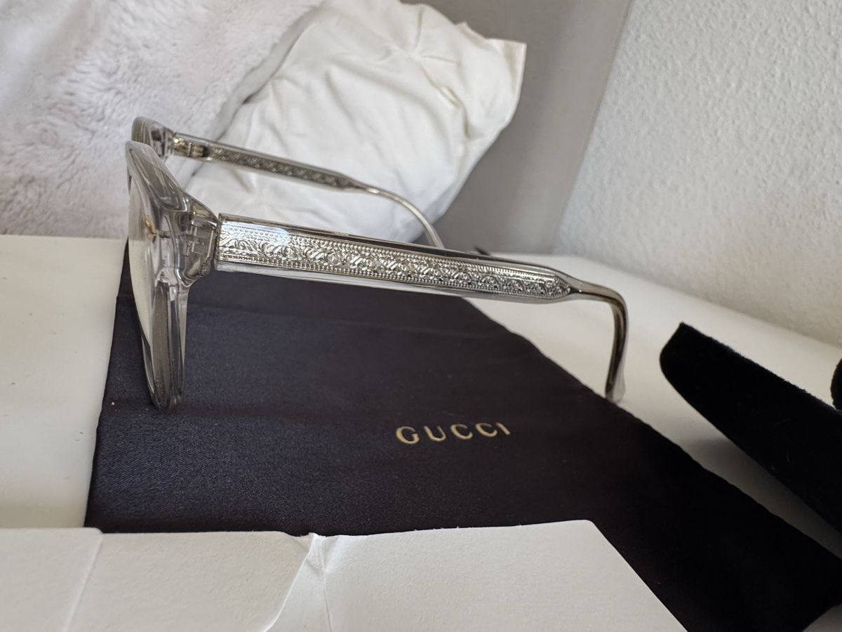 Gucci Occhiali & Lenti: Gucci Sonnenbrille transparent mit Etui – Usato da Basel venduto da jul_8kpx 3