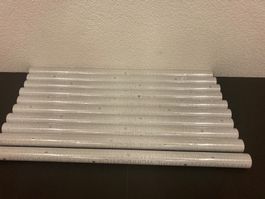 Geschenkpapier Weihnachten,weiss, 10 Rollen a je 300 x 70 cm