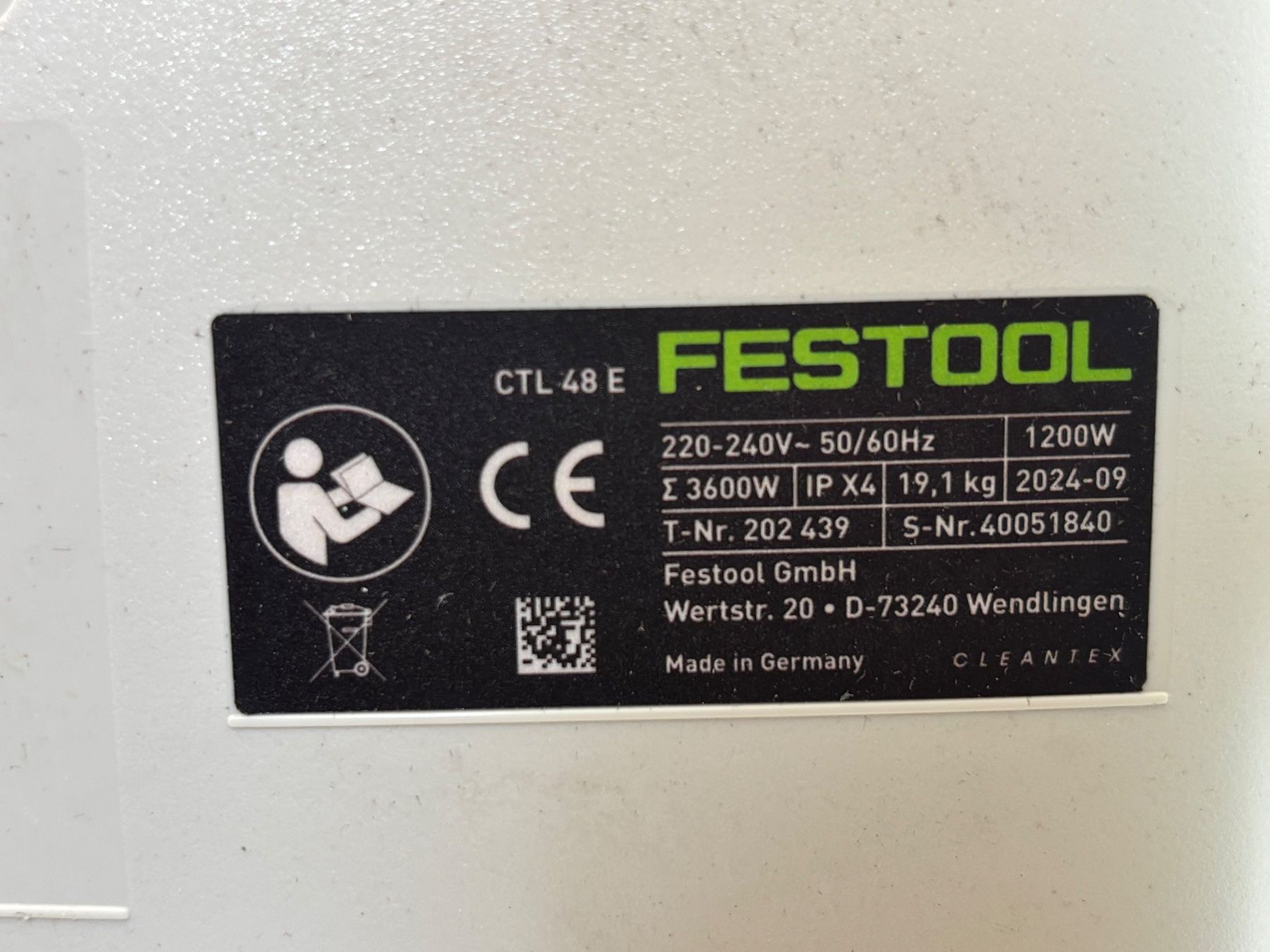 Festool Aspirapolveri & Accessori: Festool CTL 48 E Zyklon Sauger Neuwertig – Nuovo (secondo la descrizione) da Winterthur venduto da ReUse_Baumarkt 6