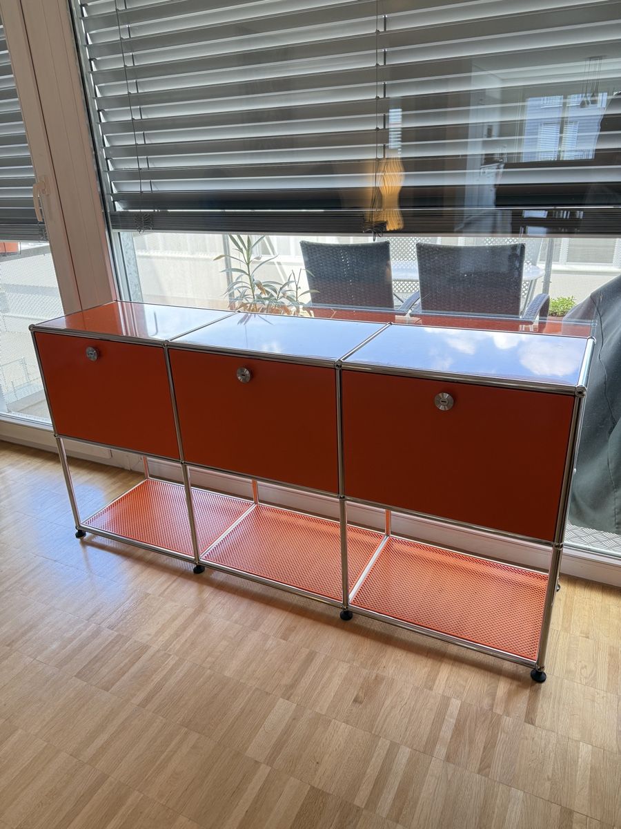 USM Cassettiere: USM Haller Sideboard Orange 3x2 – Usato da Zürich venduto da balio