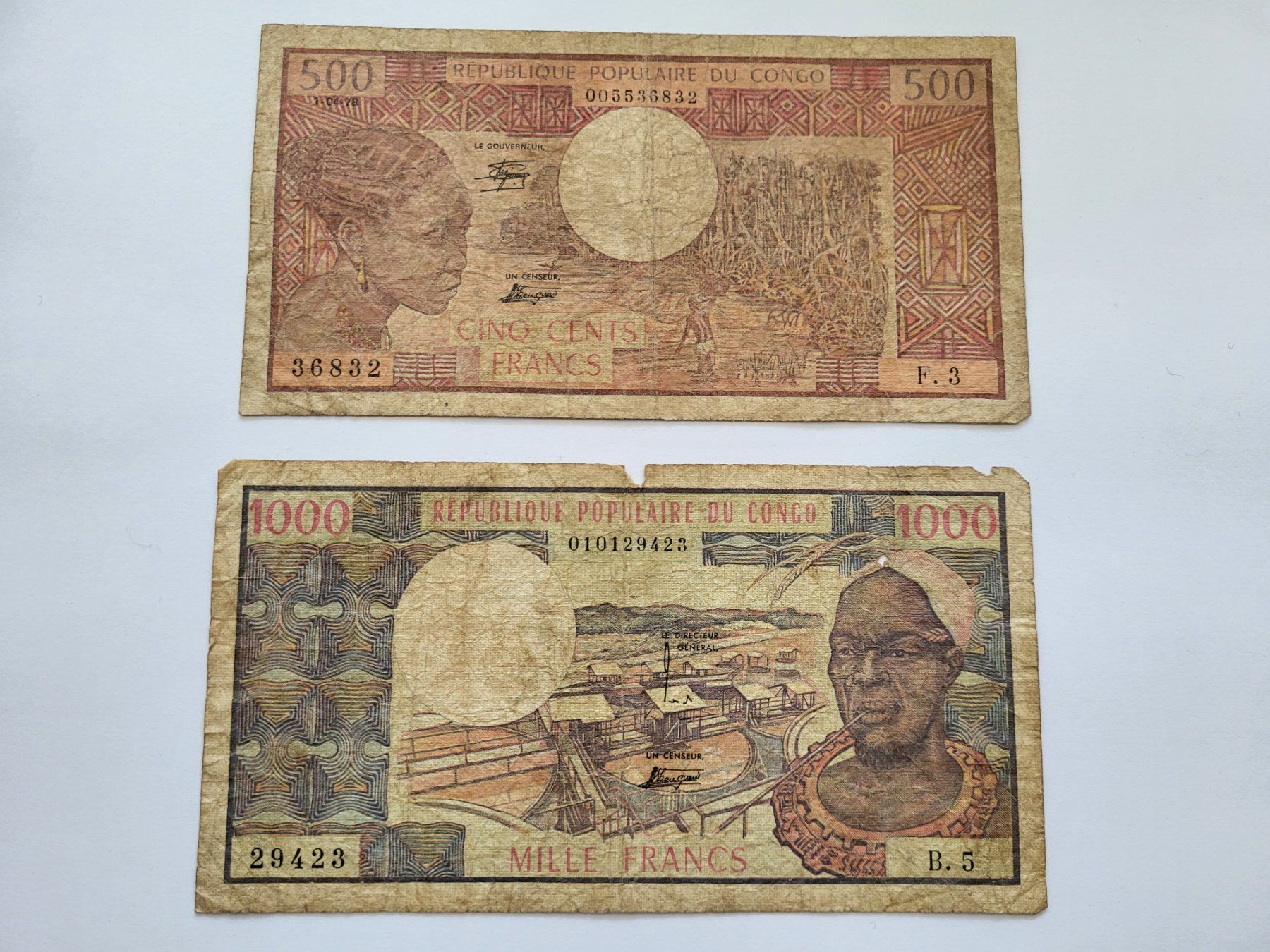 Banconote: Banknoten aus Kongo – Usato da Pravidondaz venduto da LVtik