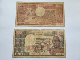 Banknoten aus Kongo