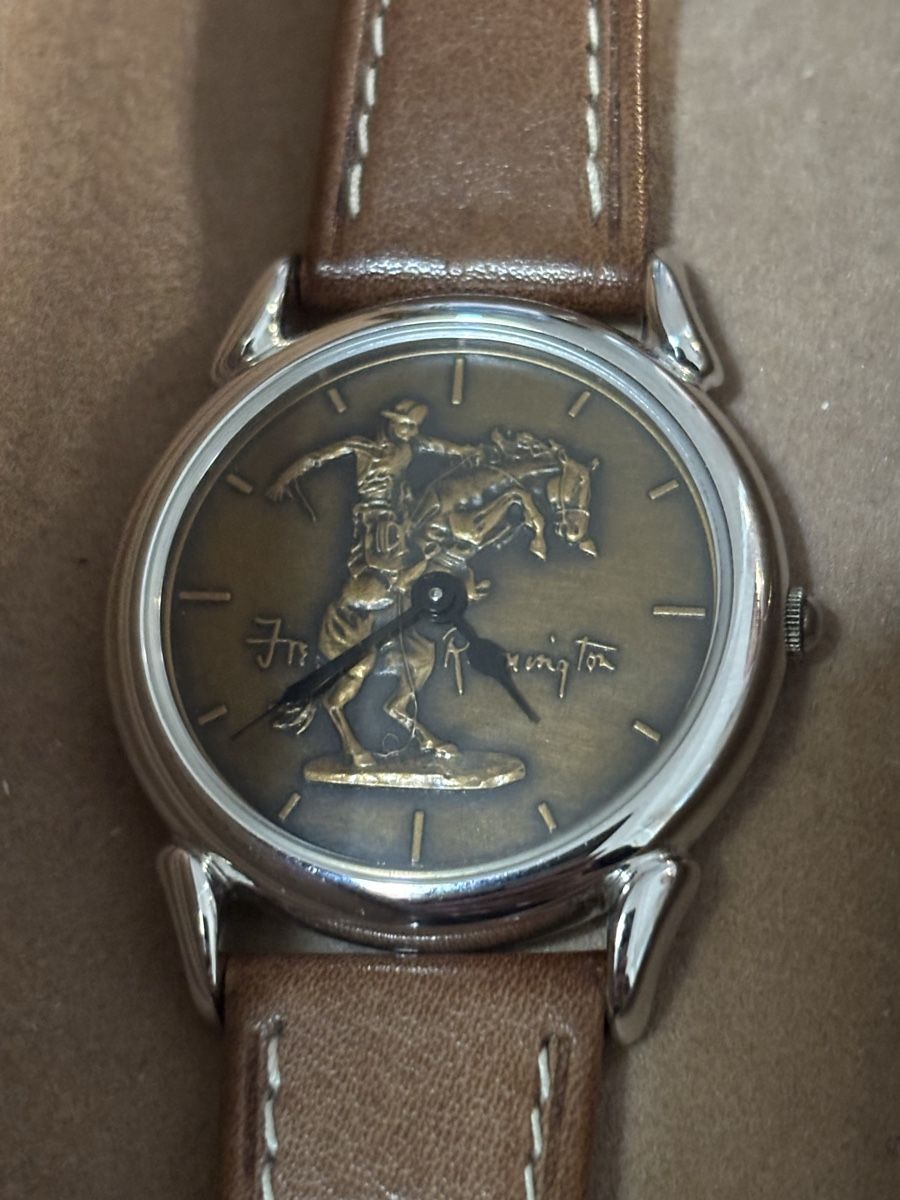Orologi: Montre the Franklin Mint - Frederic Remington – Nuovo e nell'imballaggio originale da Prangins venduto da Rodard8