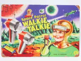 Blechschild Space Patrol Walkie Talkie