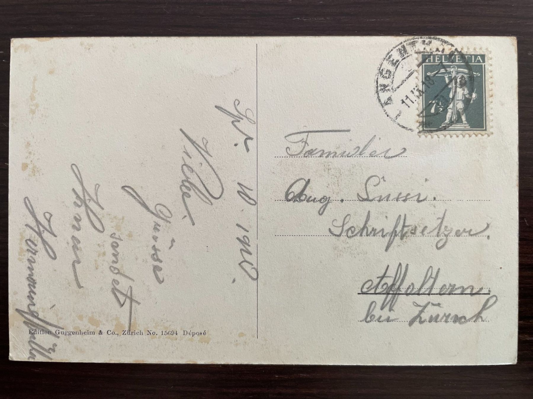 Cartoline postali: LANGENTHAL Generalansicht, 1918 – Usato da Wald ZH venduto da TLILEF 1