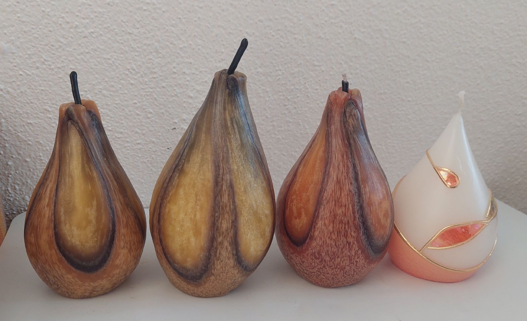 Kerzen: 4 Deko Kerzen Birnenform neu – Neu (gemäss Beschreibung) aus cadenazzo von fresia2010