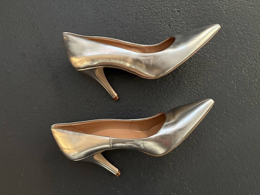 Esprit Scarpe da donna: Pumps Schuhe silber Gr 39 Made in Italy – Nuovo (secondo la descrizione) da Bern venduto da die_6p8g 2