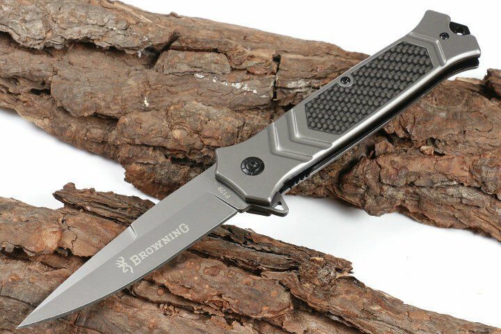 Coltelli tascabile: 22,5 cm langes Browning Taschenmesser, Dunkelgrau – Nuovo e nell'imballaggio originale da Oberentfelden venduto da sch_8bt6 4