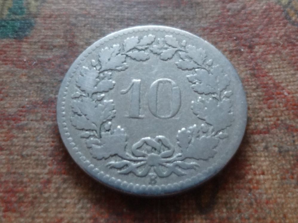 Toutes les monnaies: 10 Rp. 1881   (F) – D'occasion à Romanel-sur-Lausanne par Swift13 1