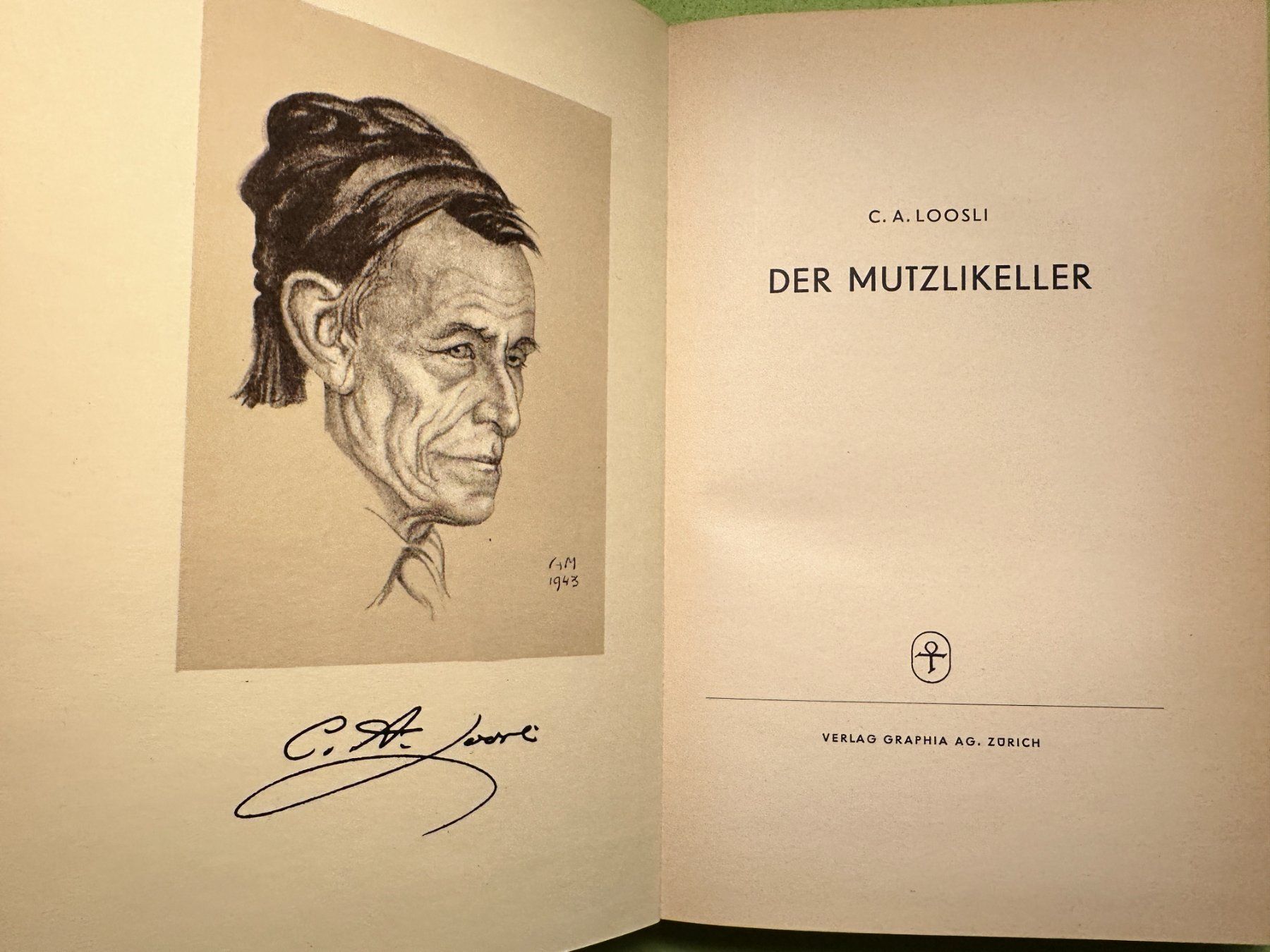 Libri: C. A. Loosli: Der Mutzlikeller. 1947 – Usato da Zürich venduto da allp 1