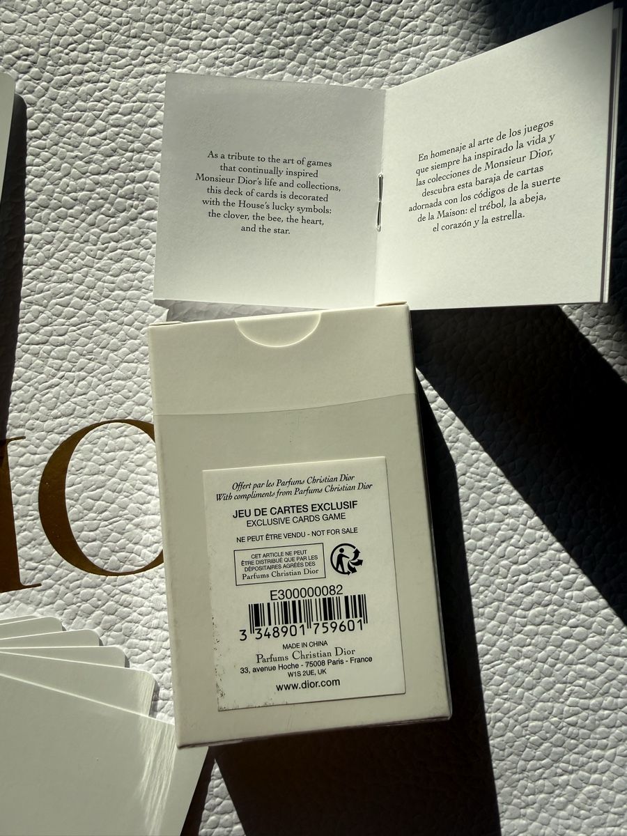 Giochi: Dior Playing Cards – Nuovo (secondo la descrizione) da Luzern venduto da sas_r89l 2