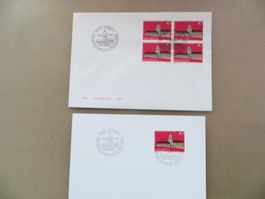 Brief+Karte Sondermarke/stempel 150 J. Uni Zürich 1983