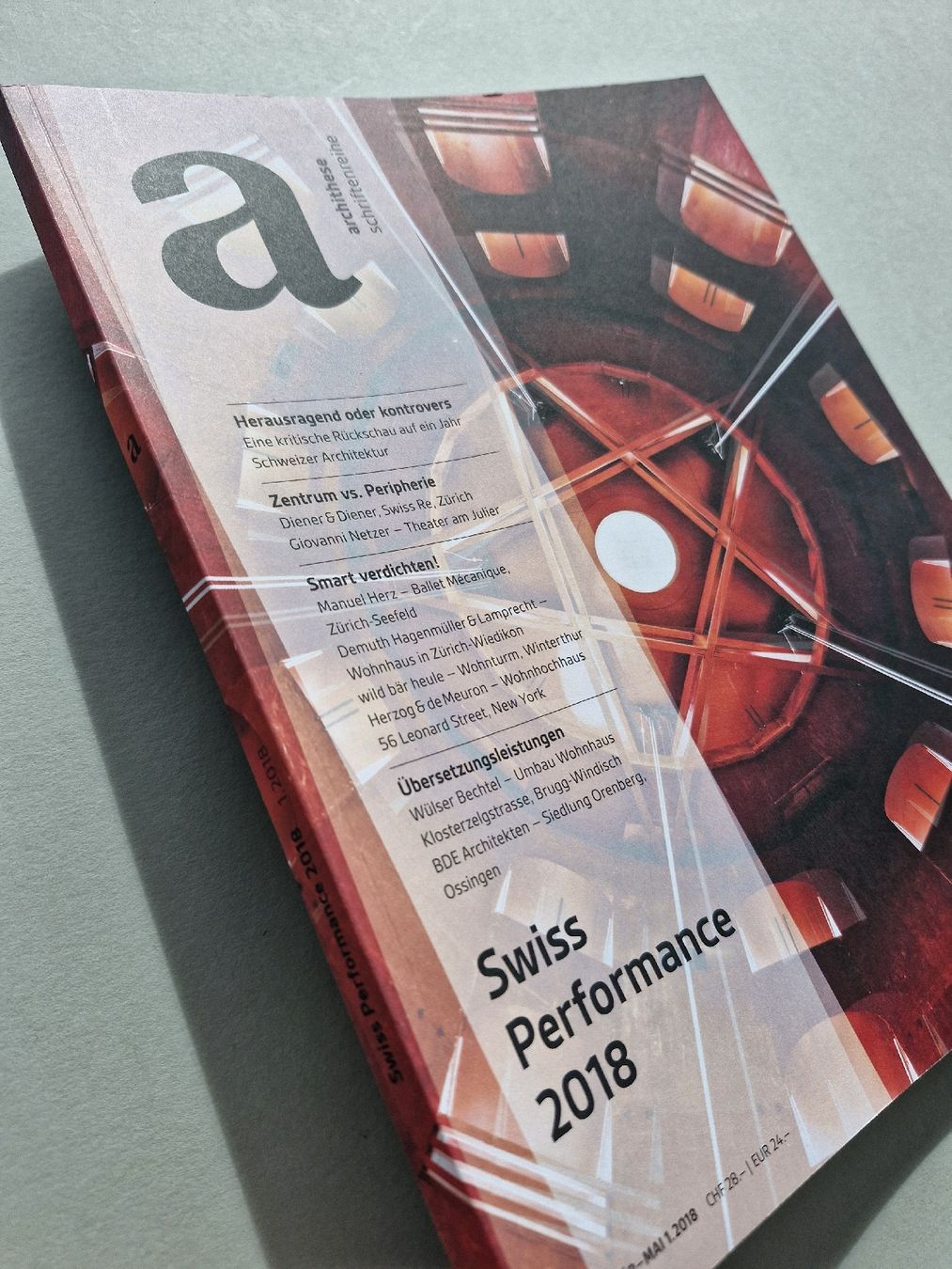 Bücher: Archithese Zeitschrift Swiss Performance 2018 Herzog & deMeu – Neu (gemäss Beschreibung) aus Zürich von Secretariat11 4