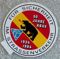 AUFKLEBER FÜR SICHERHEIT IM STRASSENVEHRKEHR 1984