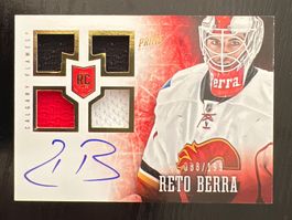 Reto Berra NHL Flames Jersey Unterschrift Limitiert 199 RC