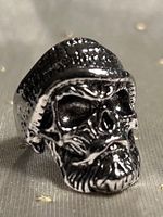 Ring Skull Schädel Stahl Biker Punk Harley Schmuckstück