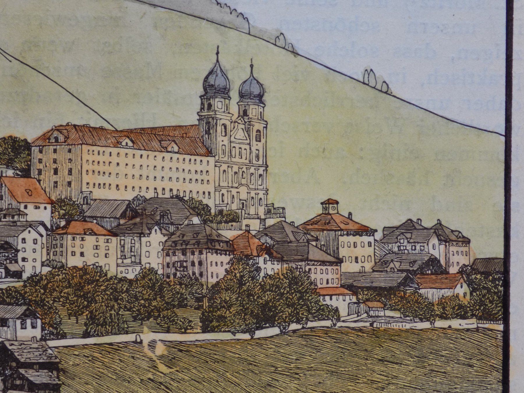 Incisioni: Disentis Kloster koloriert – Usato da Risch venduto da Rischli15 8