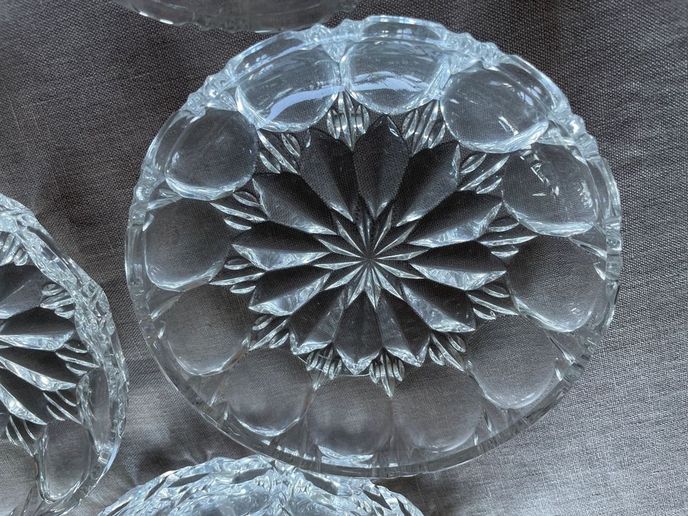 Glasschale mit 6 passenden Dessert Schälchen - hochwertig | Kaufen auf ...