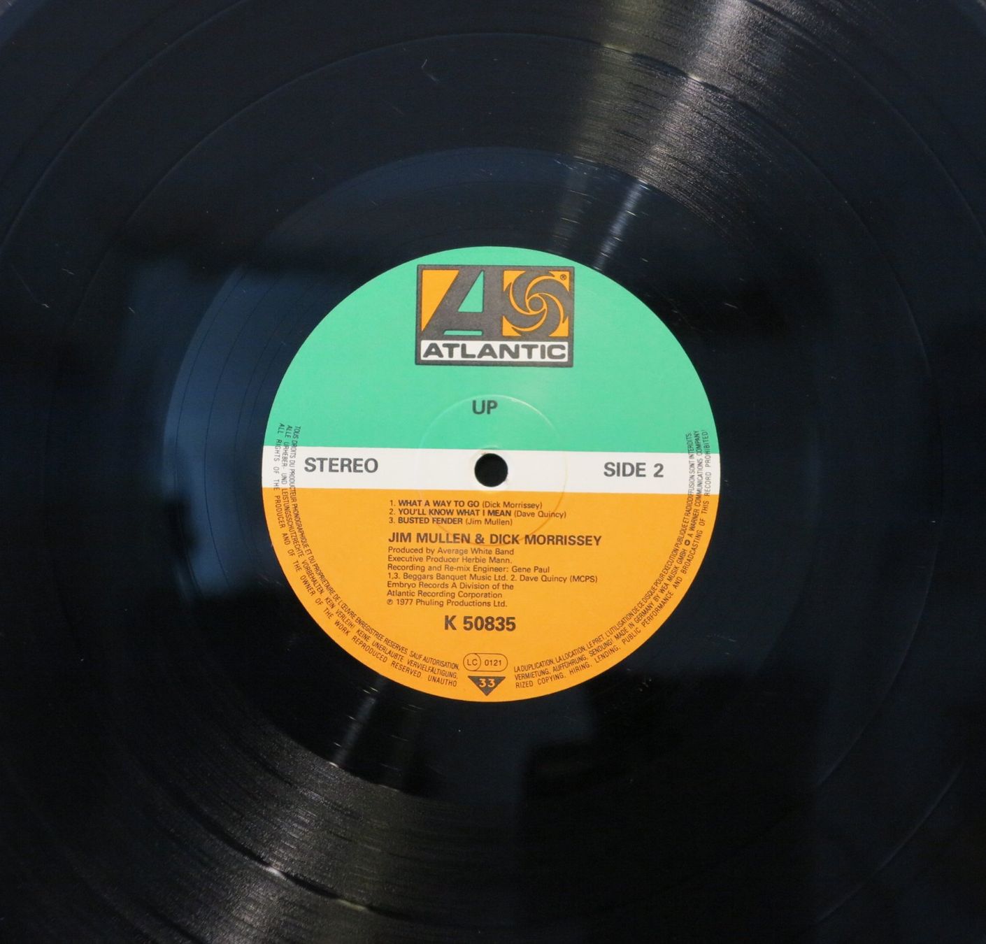 Dischi in vinile: Jim Mullen & Dick Morrissey - UP  / LP – Usato da Zürich venduto da Naim60 3
