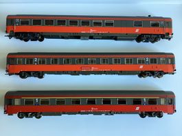 Roco 44665 44666 44647 ÖBB blutrot/umbragrau H0 1:87