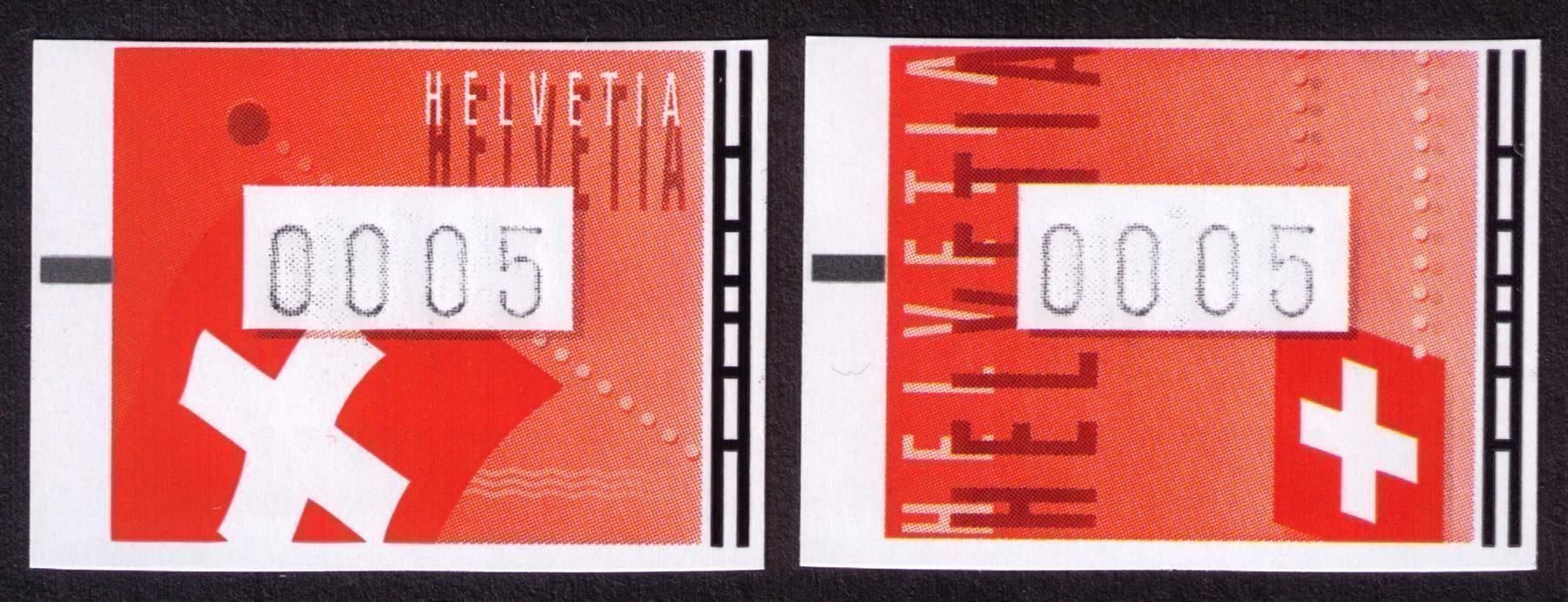 Tutti i francobolli: ATM 20+21_SBK 19+20__Schweizer Flaggen ** – Nuovo (secondo la descrizione) da Marthalen venduto da Ch_quality