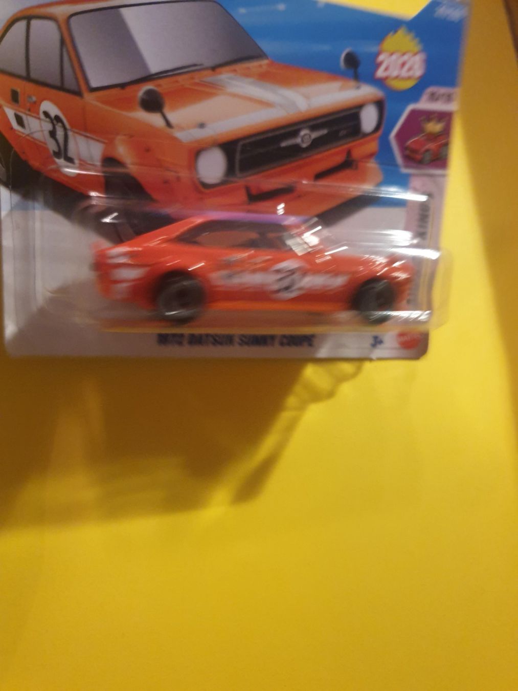Hot Wheels Modellini d'auto: Hot Wheels 1972 DATSUN SUNNY COUPÉ – Nuovo e nell'imballaggio originale da Oftringen venduto da Rotor 4