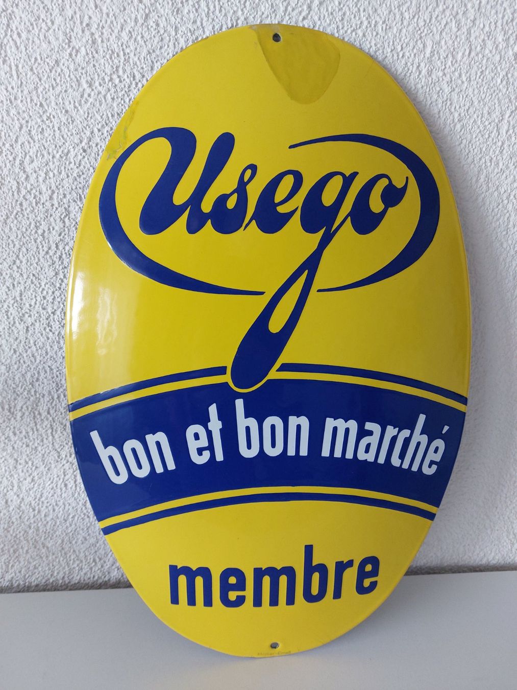 Usego Insegne: Emailschild USEGO plaque émaillée – Usato da Schenkon venduto da Elbarto007