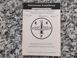 Elektronische Kriegführung - Merkpunkte für die EKF...