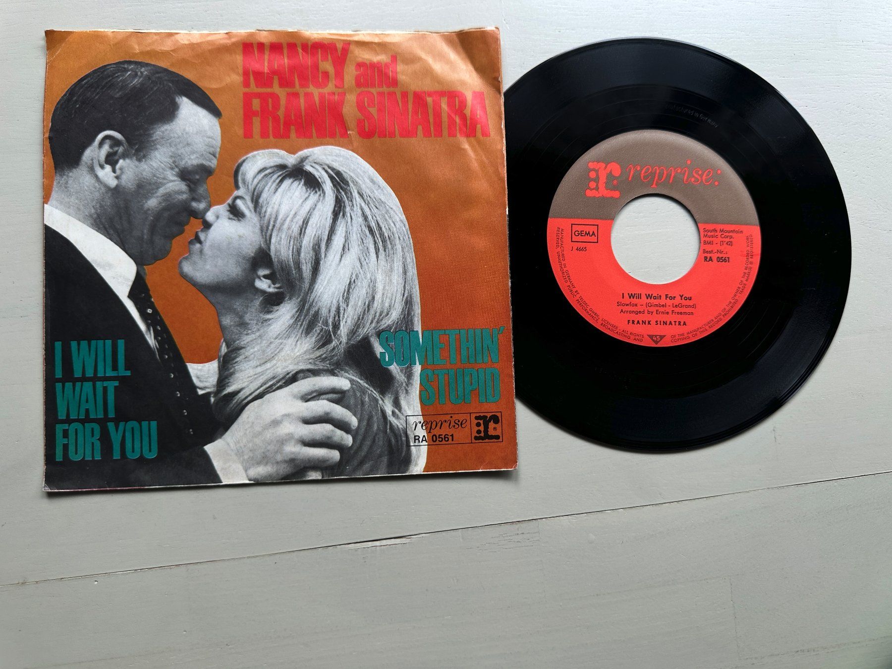 Dischi in vinile: FRANK SINATRA NANCY tolle Single Kult Hit Something stupid – Usato da Basel venduto da Partridge 1