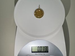 Goldvreneli 20 er mit Fassung 18 Karat 750