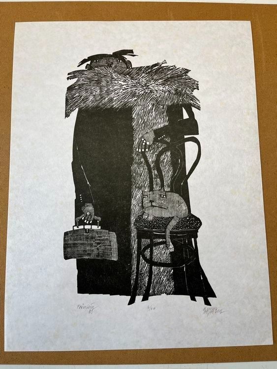 Xilografie: WERNER HOFMANN HOLZSCHNITT SIGNIERT NUMMERIERT – Usato da Gersau venduto da grafik-kunst 1