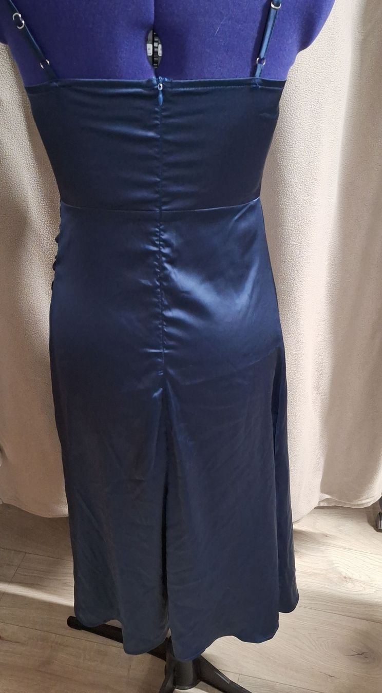 Vestiti: Elegantes blaues Kleid Gr. 34 – Usato da Diessenhofen venduto da Strubely 1