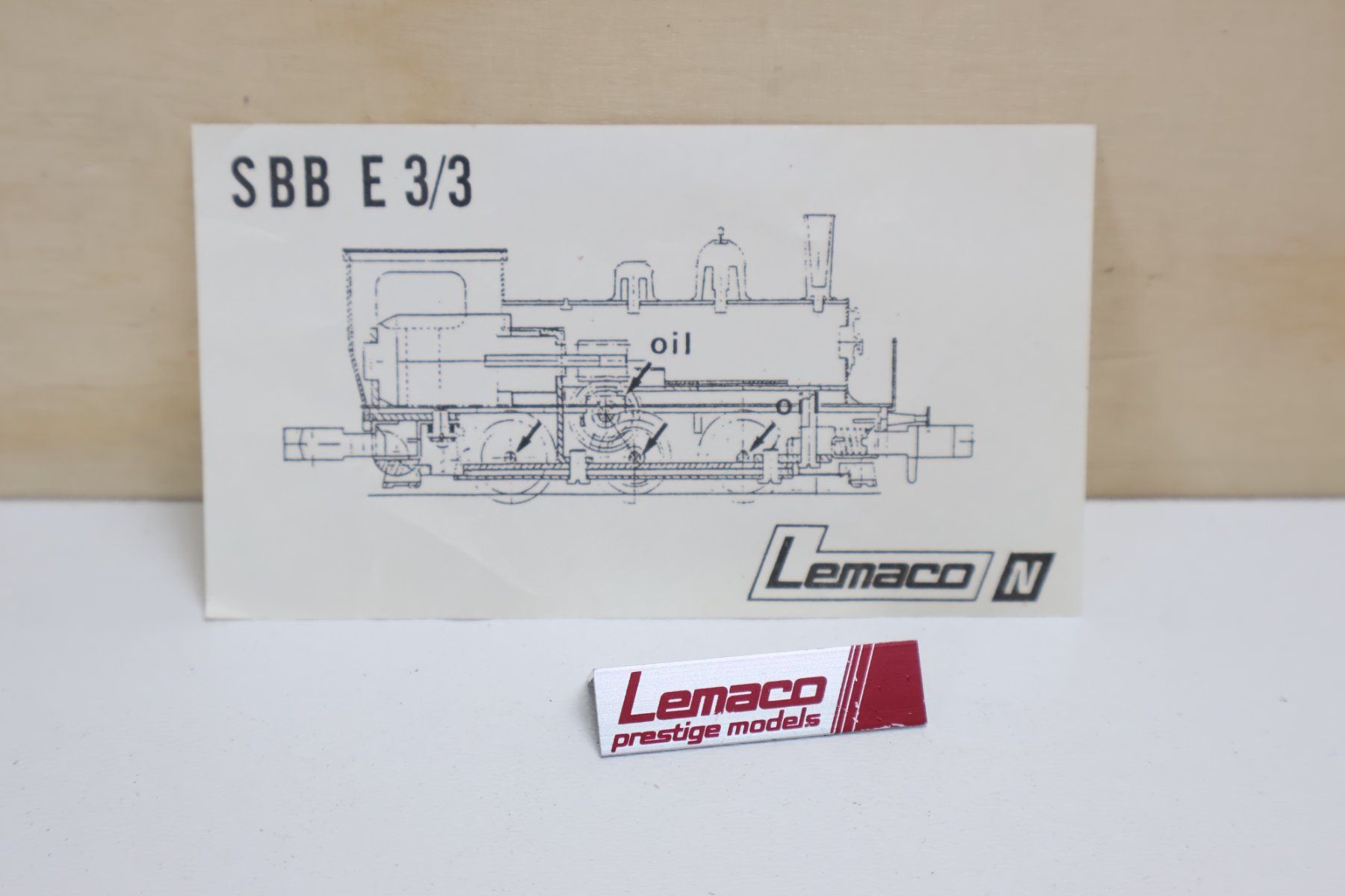Lemaco Modellini di ferrovie: Lemaco SBB Dampflok E 3/3 - Limitiert Messingmodell - Spur N – Usato da Winterthur venduto da Monstera 7